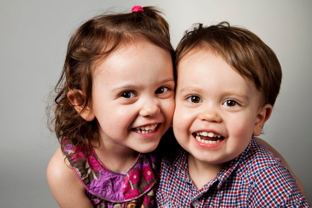 Daycare photo day, siblings