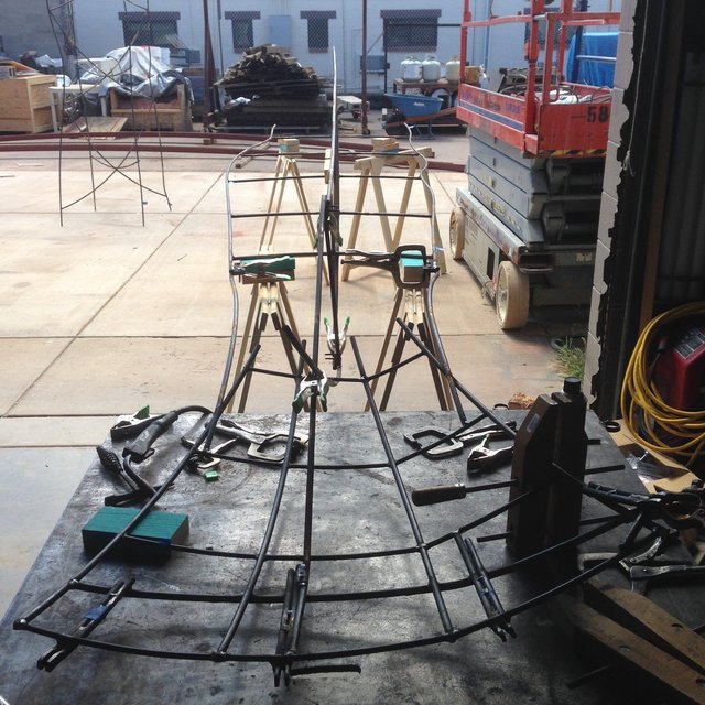 Armature - cutting, grinding, welding