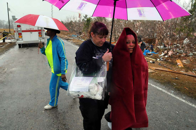 Red Cross Volunteers/Tornado Survivors - Snow Hill NC