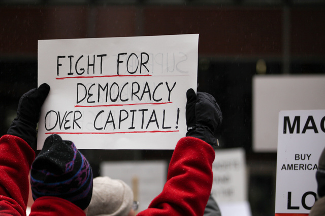 Union Rally in Support of Wisconsin