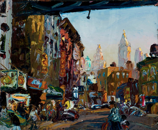 Chinatown Sunset, 22 x 27"  sold