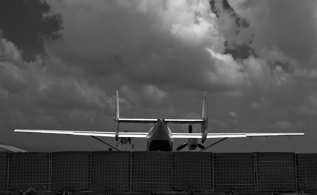 A plane at Bukavu airport