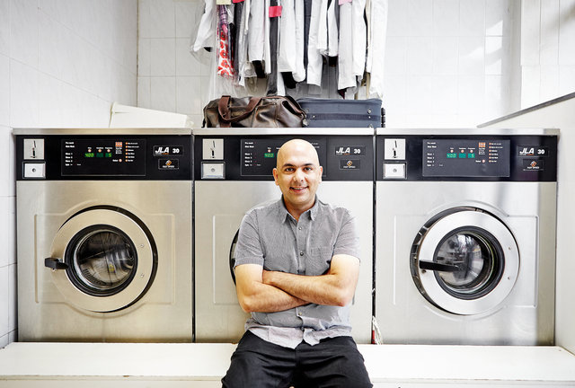 Sam, Jena Launderette.  Cricklewood Broadway.