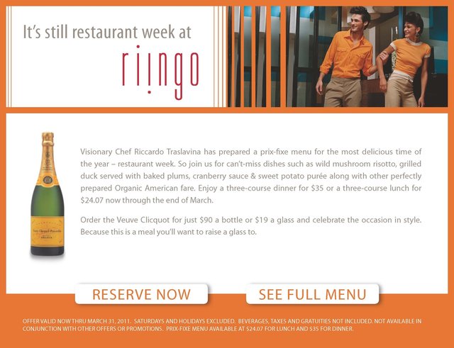 Riingo at the alex hotel_eBlast