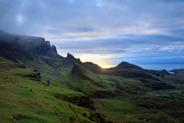 Premières lueurs du jour sur Quiraing-2, Skye 2