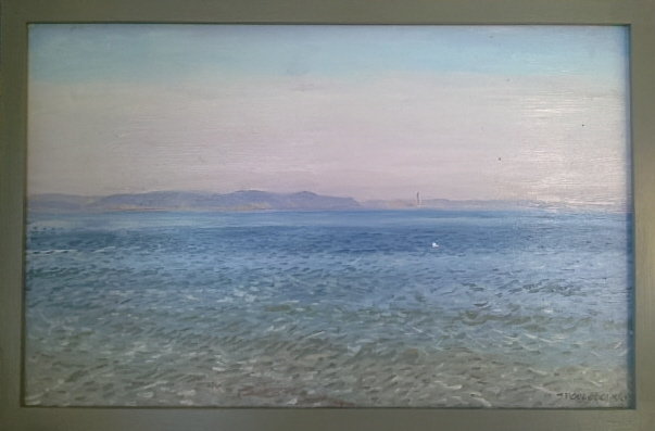 Zatoka Gdańska 35x55 olej płótno 2015
