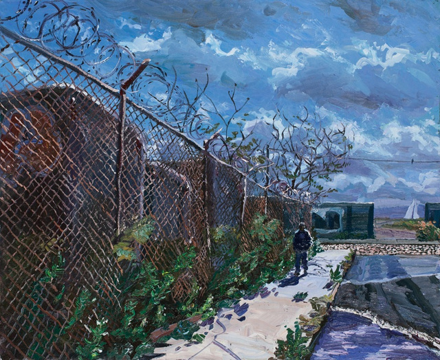 Red Hook Fence II, 30 x 36"