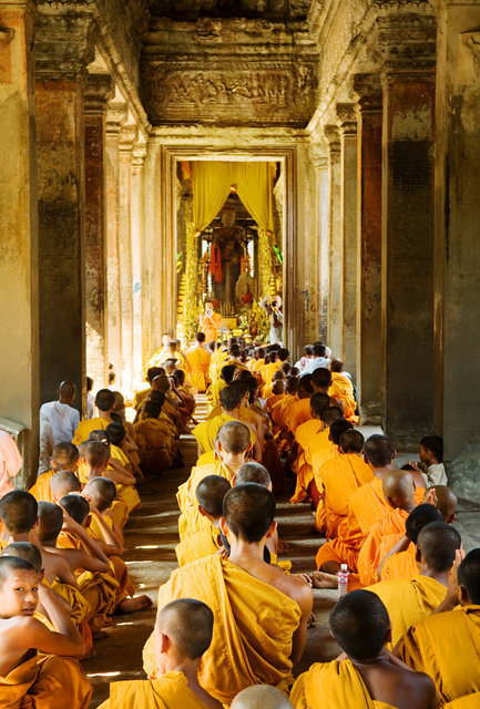 Buddhist Monks at Angkor Wat