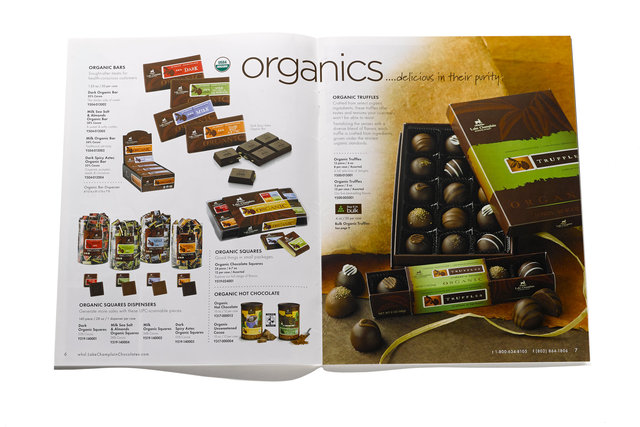 Lake Champlain Chocolates: Dealer catalog photography