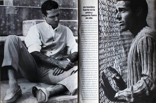 The tennis player Alex Corretja