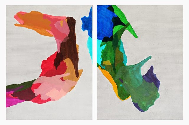 Island 1, Island 2 (diptych), 2014