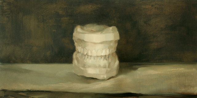  For Zurbarán,14"x8", oil on panel