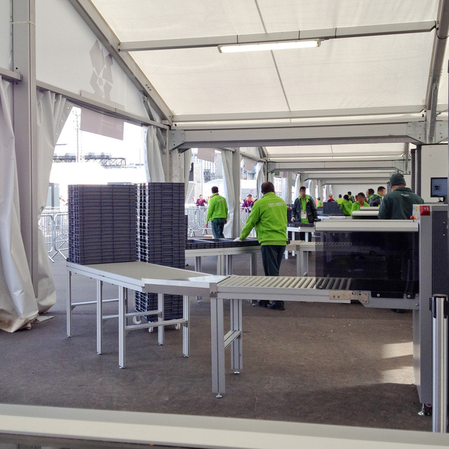 X-Ray screening area, Olympic Park, 2012