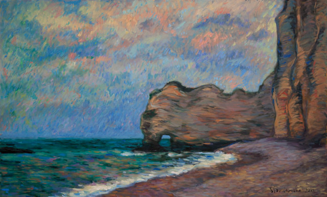 Etretat 3 olej płótno 100x60