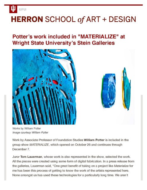 Potter’s work included in "MATERIALIZE" at Wright State University’s Stein Galleries_Page_1.jpg