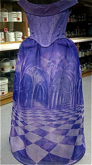 Digital printing onto organza costume for the Royal Opera House
