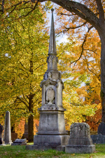 Victorian Sculpture at Forest Hills Cemetery