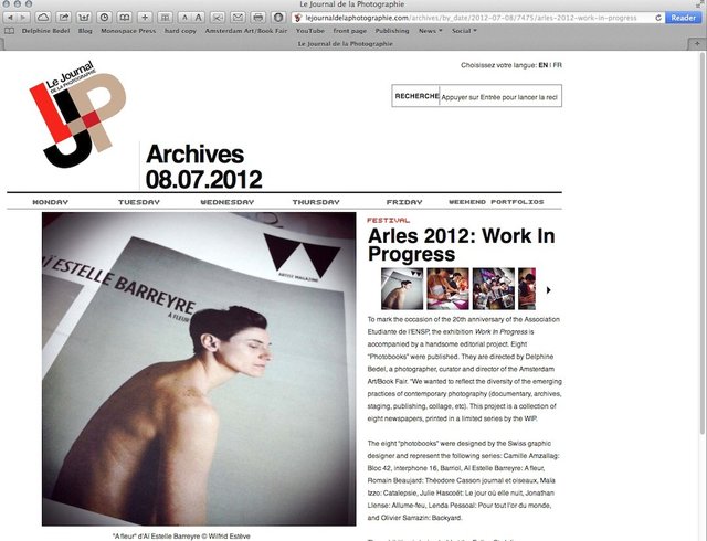 LE JOURNAL DE LA PHOTOGRAPHY, 06.2012