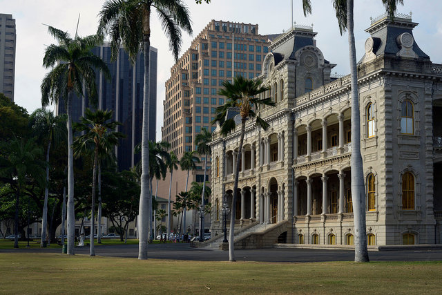 Iolani Palace, seat of government for the Hawaiian kingdom