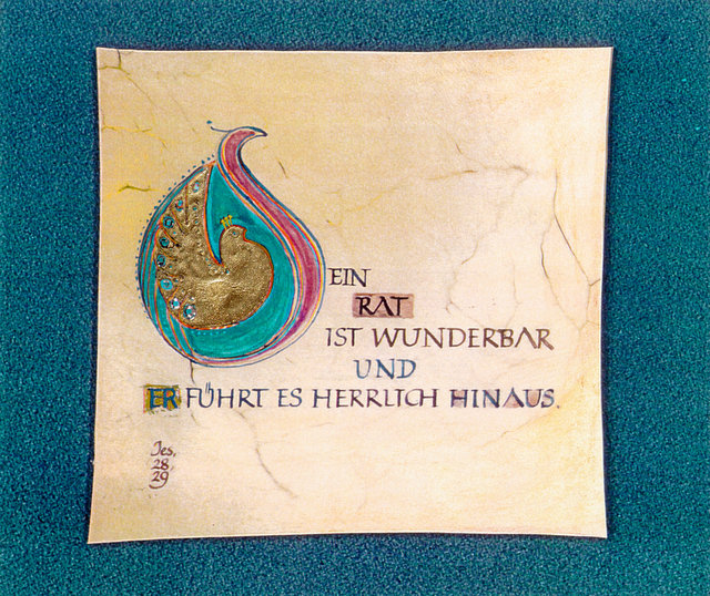 Sein Rat ist wunderbar und er führt dich herrlich hinaus