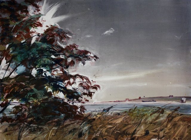 Early Fall Locust 22 x 30"